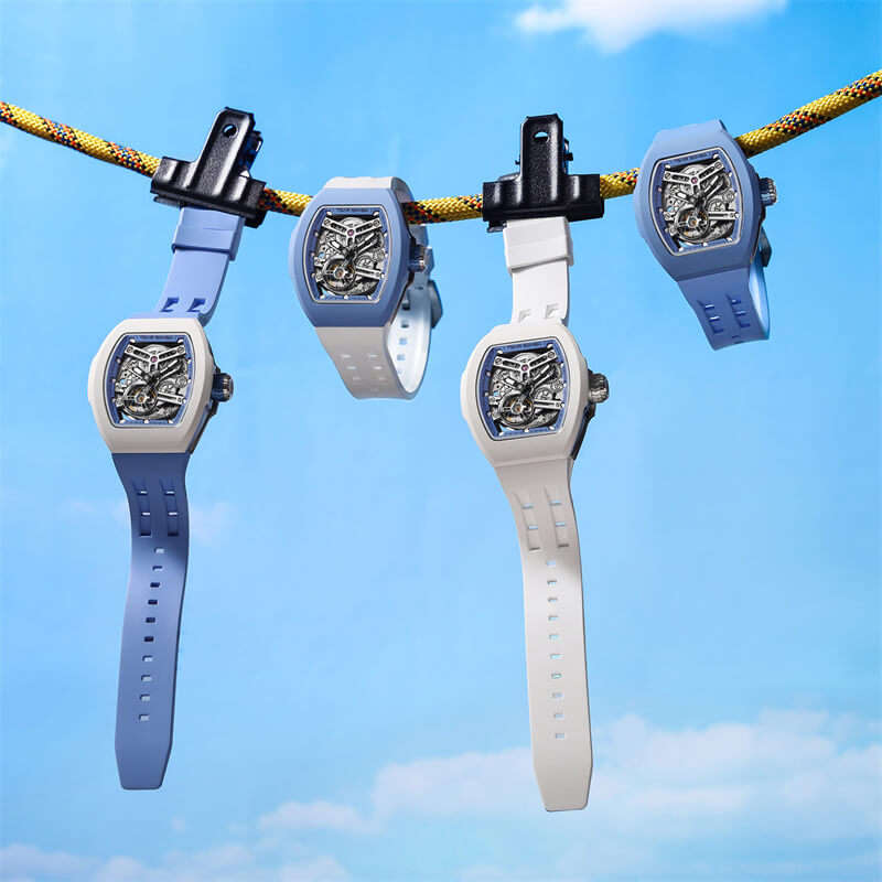 Official Tsar Bomba Atomic-Interchangeable Automatic Watch Mixed Material Combo - TB8218 - Top G Watches