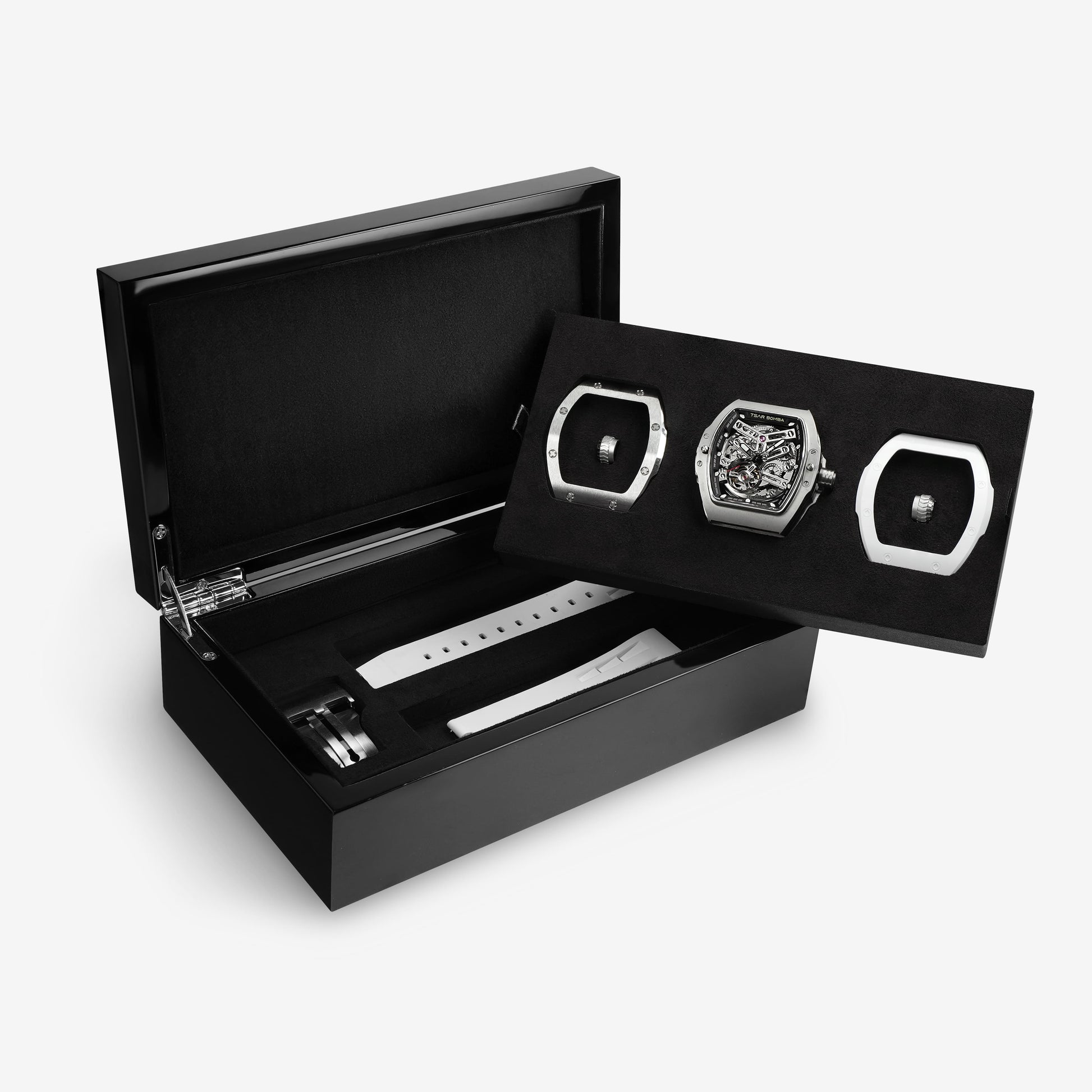 Official Tsar Bomba Atomic-Interchangeable Ceramic Edition - TB8218C - Top G Watches