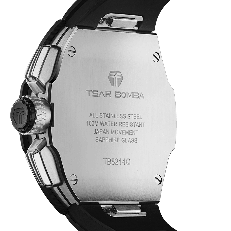 Official TSAR BOMBA Atomic-Interchangeable Seiko VK67 Calendar Mechanical Watch - TB8214 Multi-Combo - Top G Watches