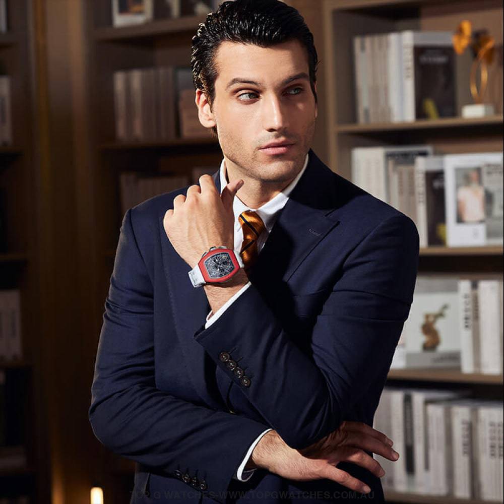 Official TSAR BOMBA Atomic-Interchangeable Seiko VK67 Mechanical Watch - TB8214 Dual Combo - Top G Watches