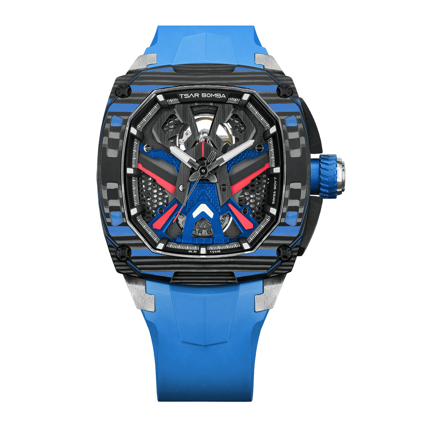 Official Tsar Bomba Dark Matter 3 Interchangeable Swiss Automatic Watch - TB8603 - Top G Watches