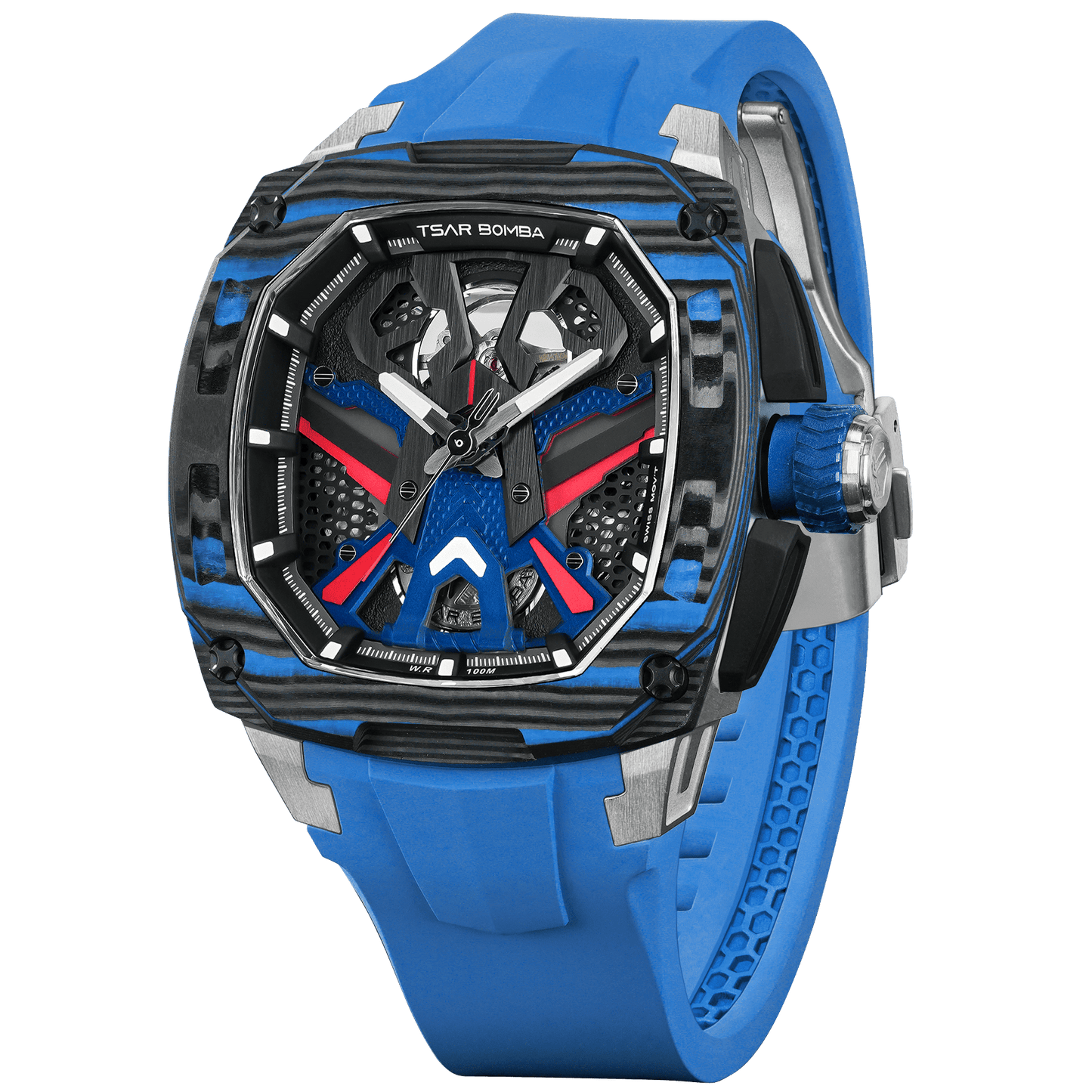 Official Tsar Bomba Dark Matter 3 Interchangeable Swiss Automatic Watch - TB8603 - Top G Watches