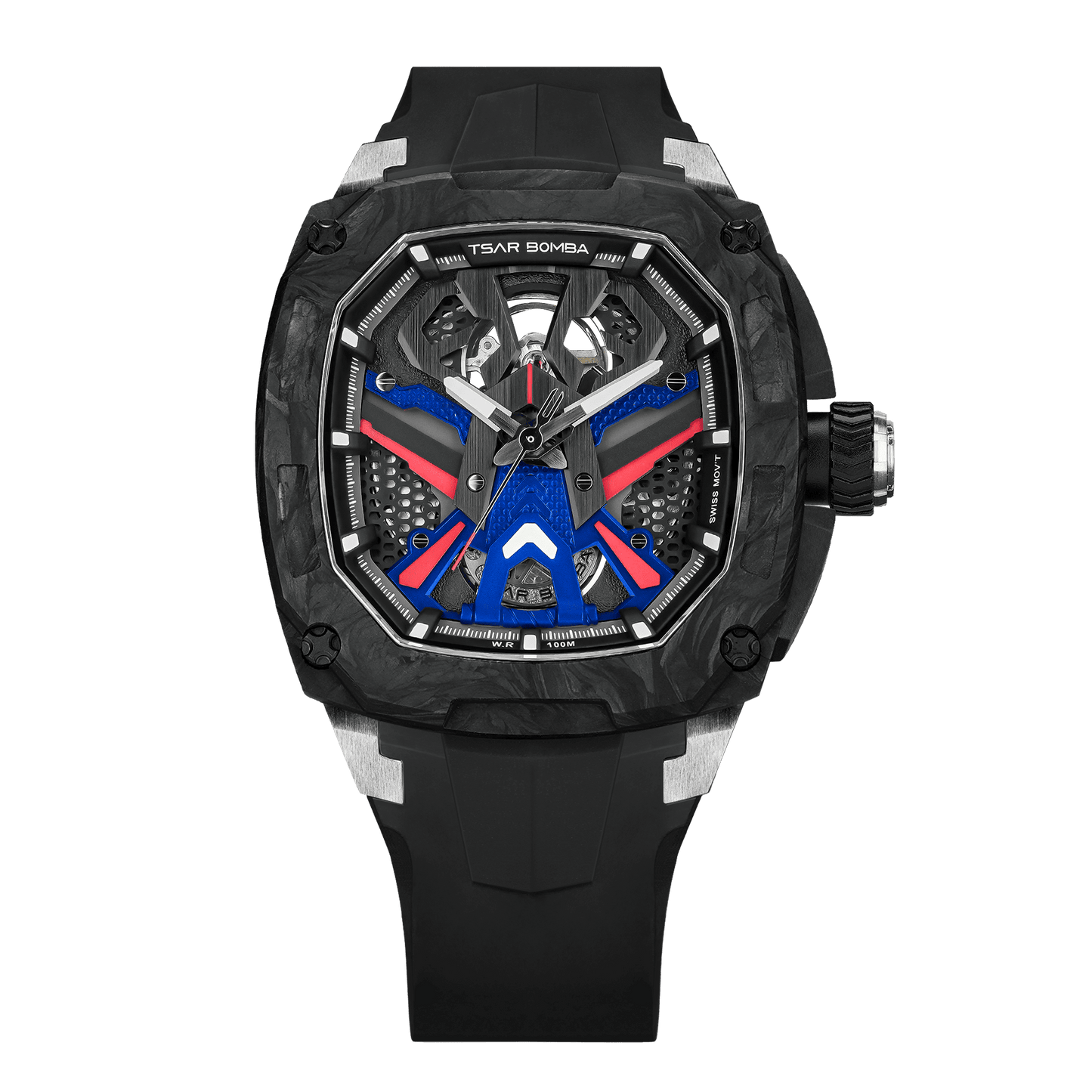 Official Tsar Bomba Dark Matter 3 Interchangeable Swiss Automatic Watch - TB8603 - Top G Watches
