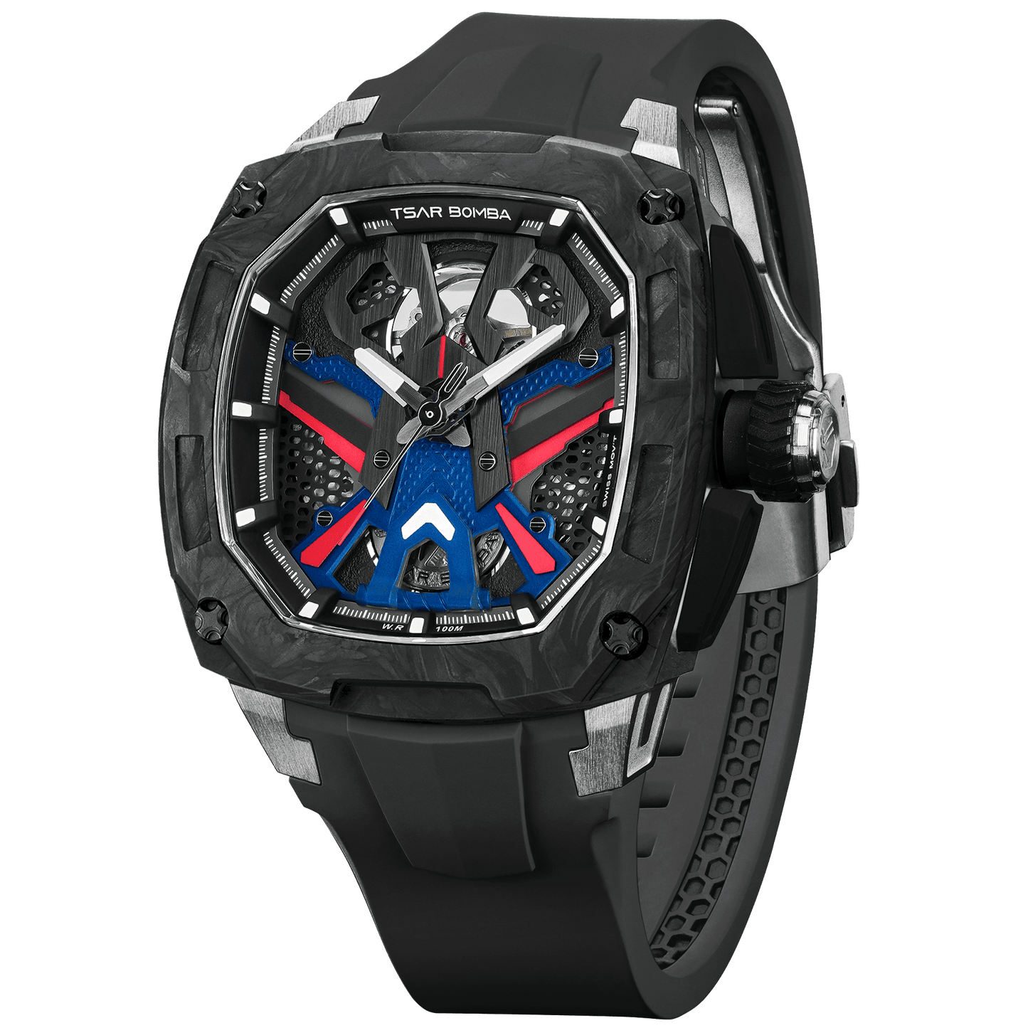 Official Tsar Bomba Dark Matter 3 Interchangeable Swiss Automatic Watch - TB8603 - Top G Watches