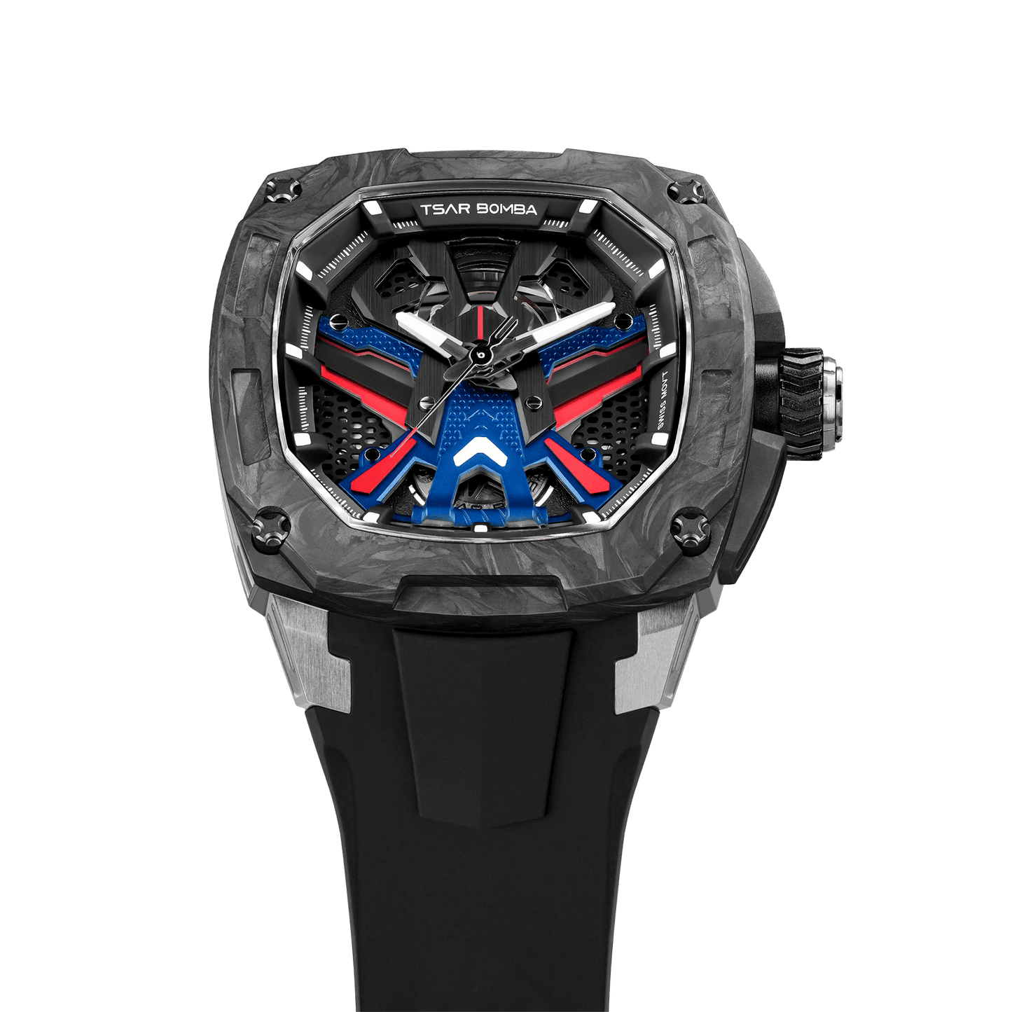 Official Tsar Bomba Dark Matter 3 Interchangeable Swiss Automatic Watch - TB8603 - Top G Watches