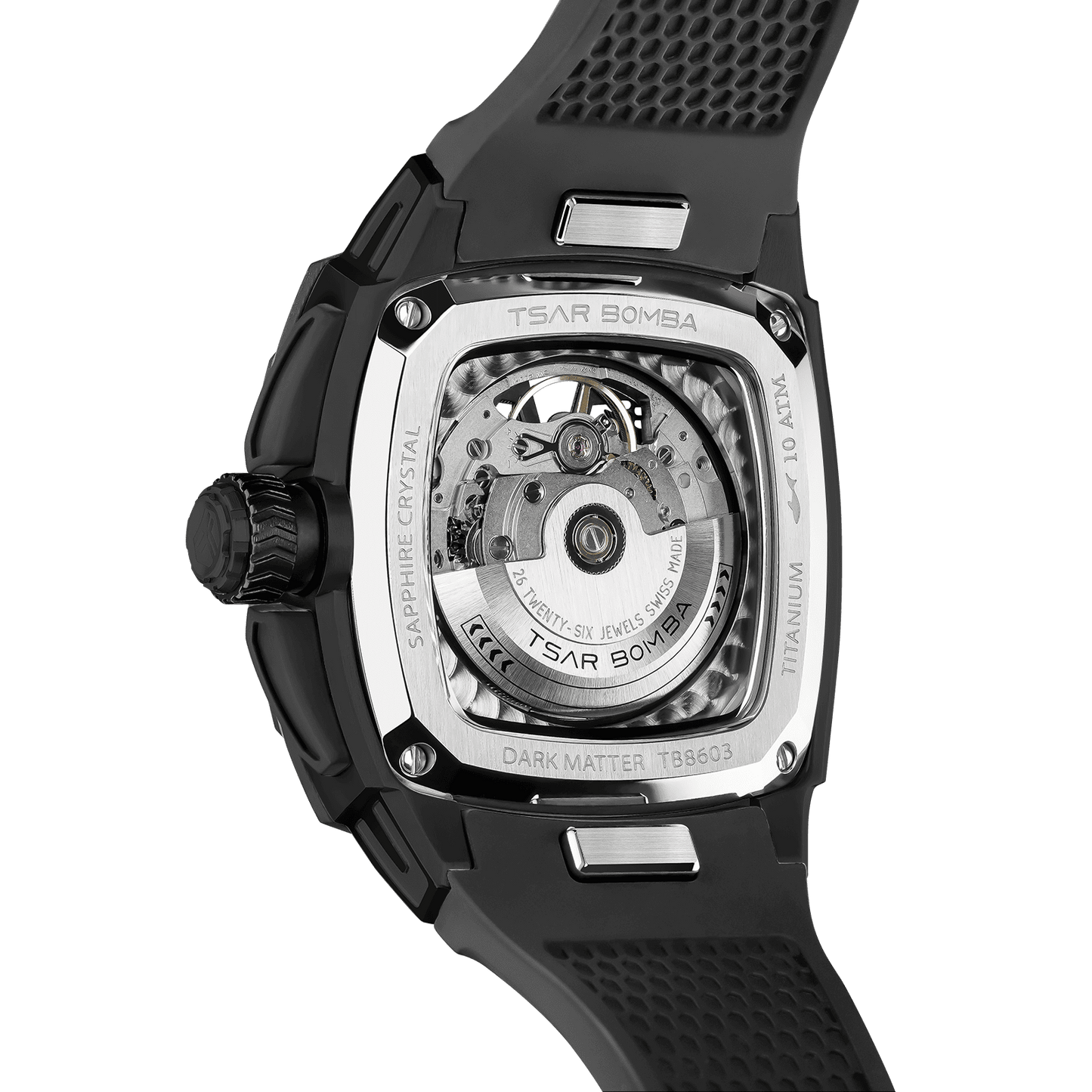Official Tsar Bomba Dark Matter 3 Interchangeable Swiss Automatic Watch - TB8603 - Top G Watches