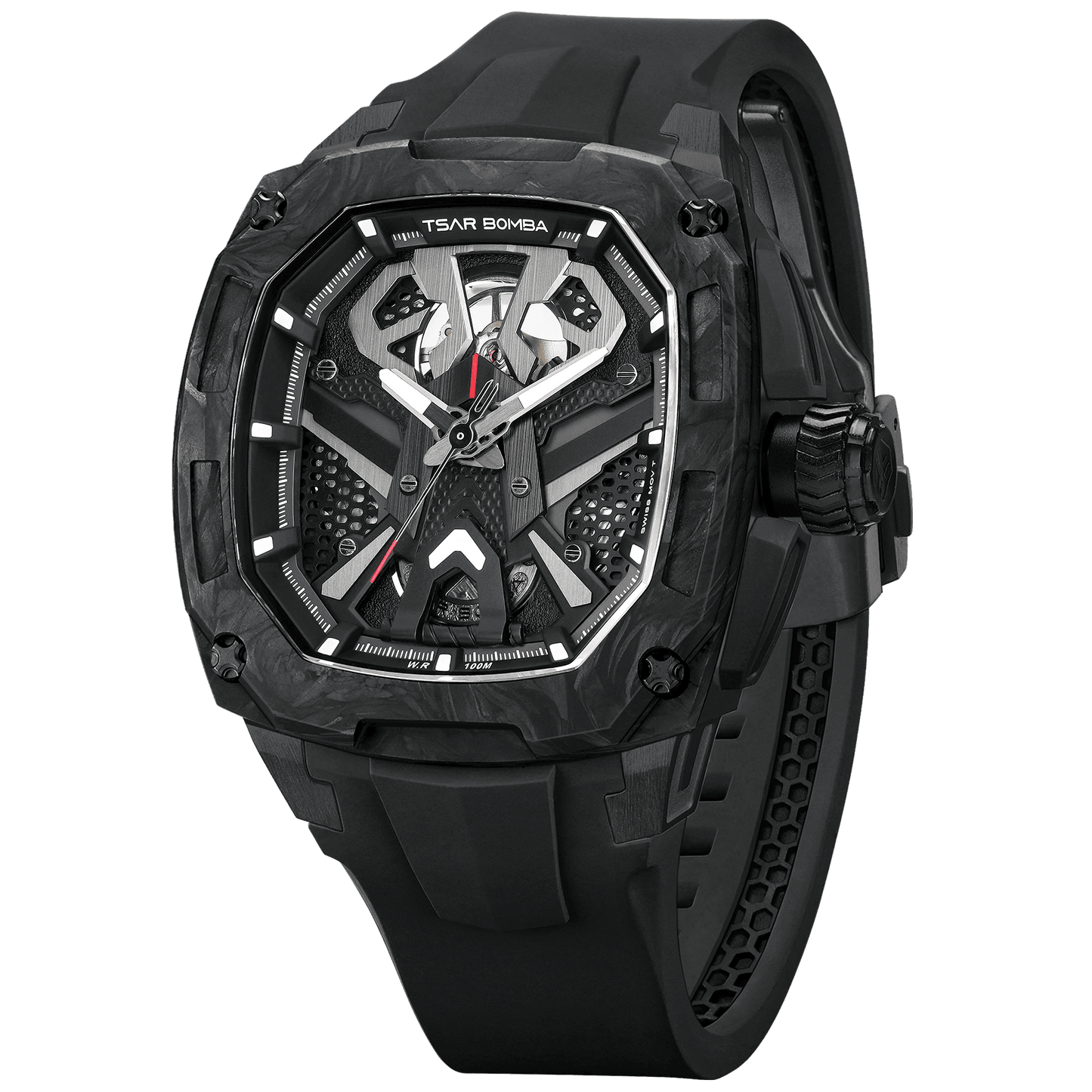 Official Tsar Bomba Dark Matter 3 Interchangeable Swiss Automatic Watch - TB8603 - Top G Watches