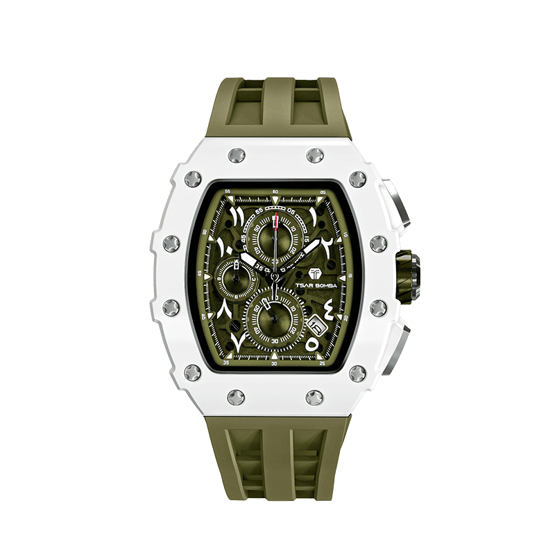 Official Tsar Bomba Elemental Series-Calendar Arabic Series - TB8204QA - Top G Watches