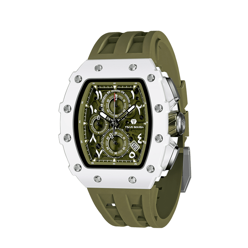 Official Tsar Bomba Elemental Series-Calendar Arabic Series - TB8204QA - Top G Watches