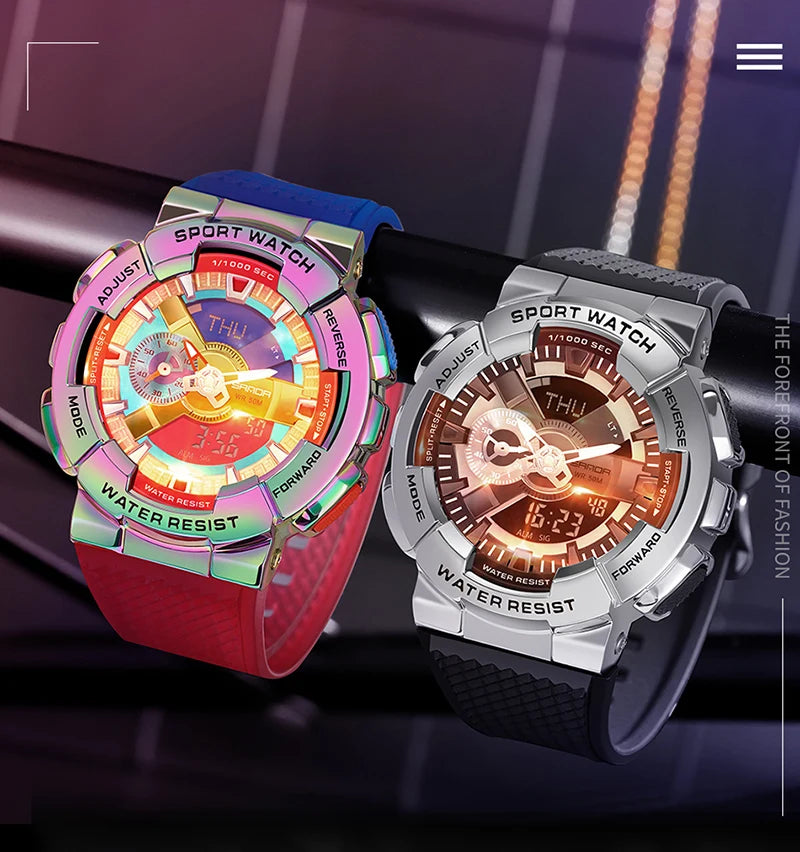 SANDA 9004 Digital Sports Watch - Waterproof Military G-Style Shockproof - Top G Watches