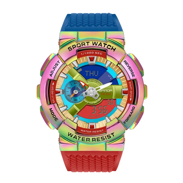 SANDA 9004 Digital Sports Watch - Waterproof Military G-Style Shockproof - Top G Watches