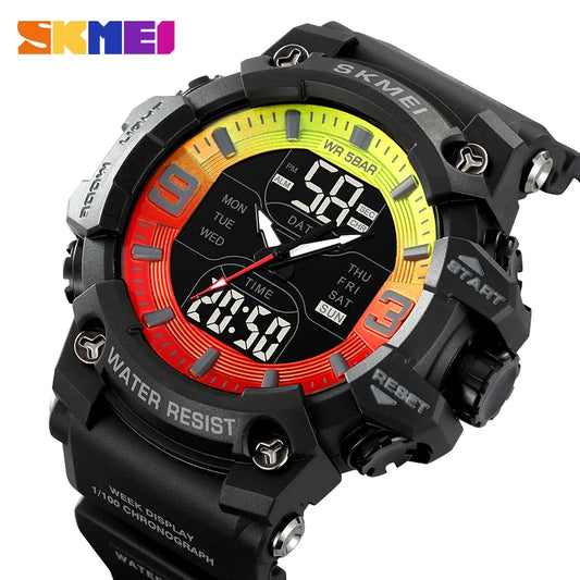 Skmei Military Tactical 2222 Waterproof Dual-Digital Sports Watch - Top G Watches