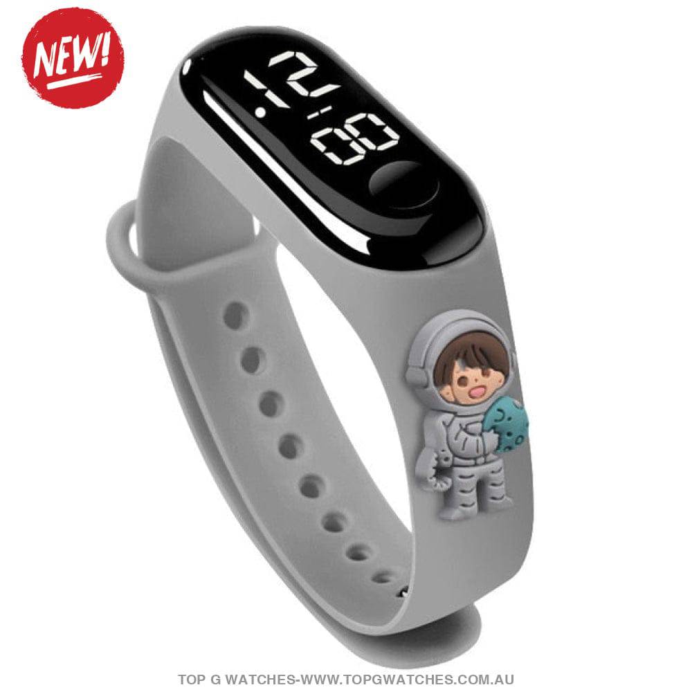 Waterproof Smart Touch Screen Digital Led Cartoon Sports Kid's Watch - Top G Watches