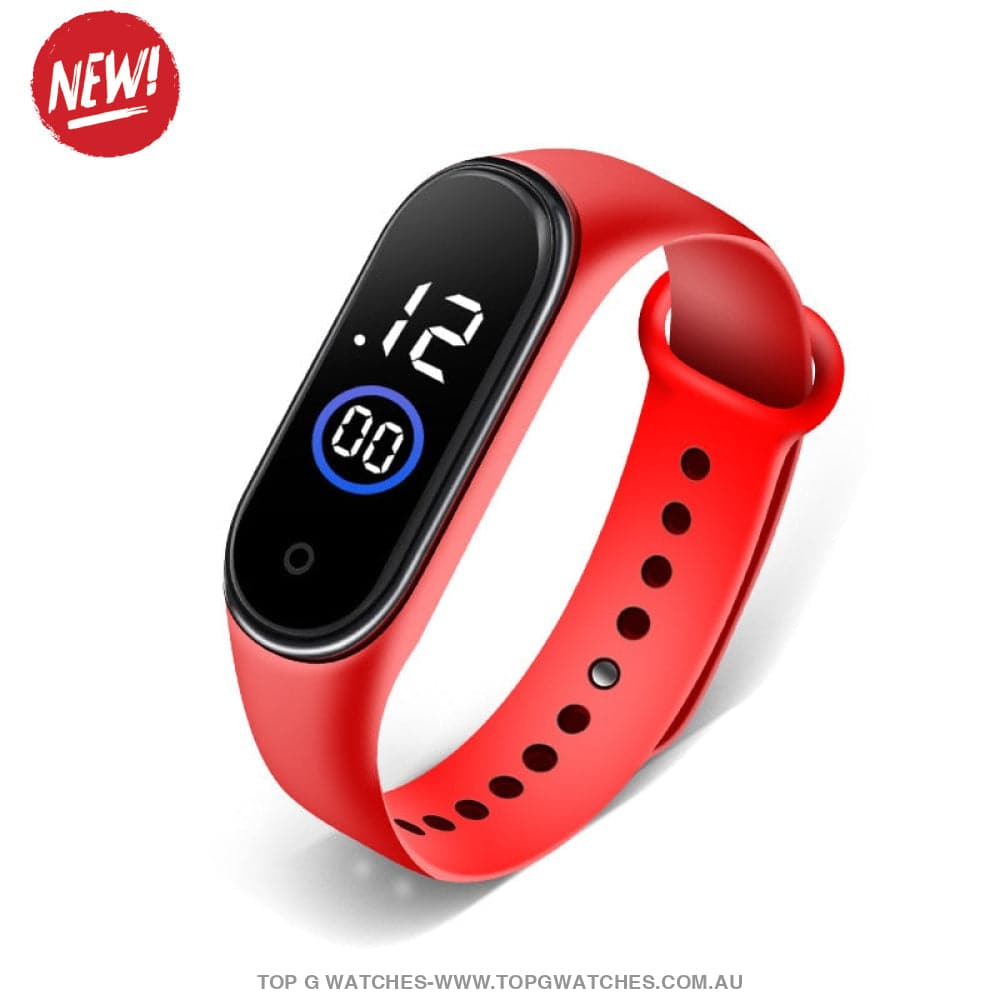 Waterproof Smart Touch Screen Digital Led Cartoon Sports Kid's Watch - Top G Watches