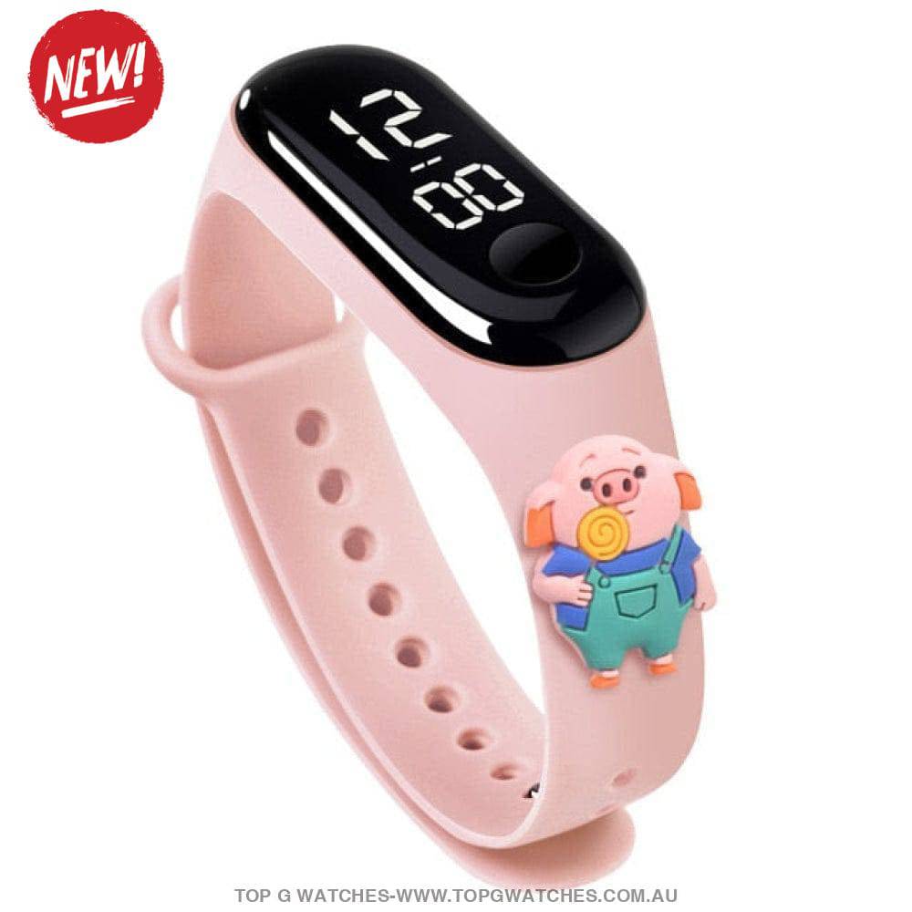 Waterproof Smart Touch Screen Digital Led Cartoon Sports Kid's Watch - Top G Watches