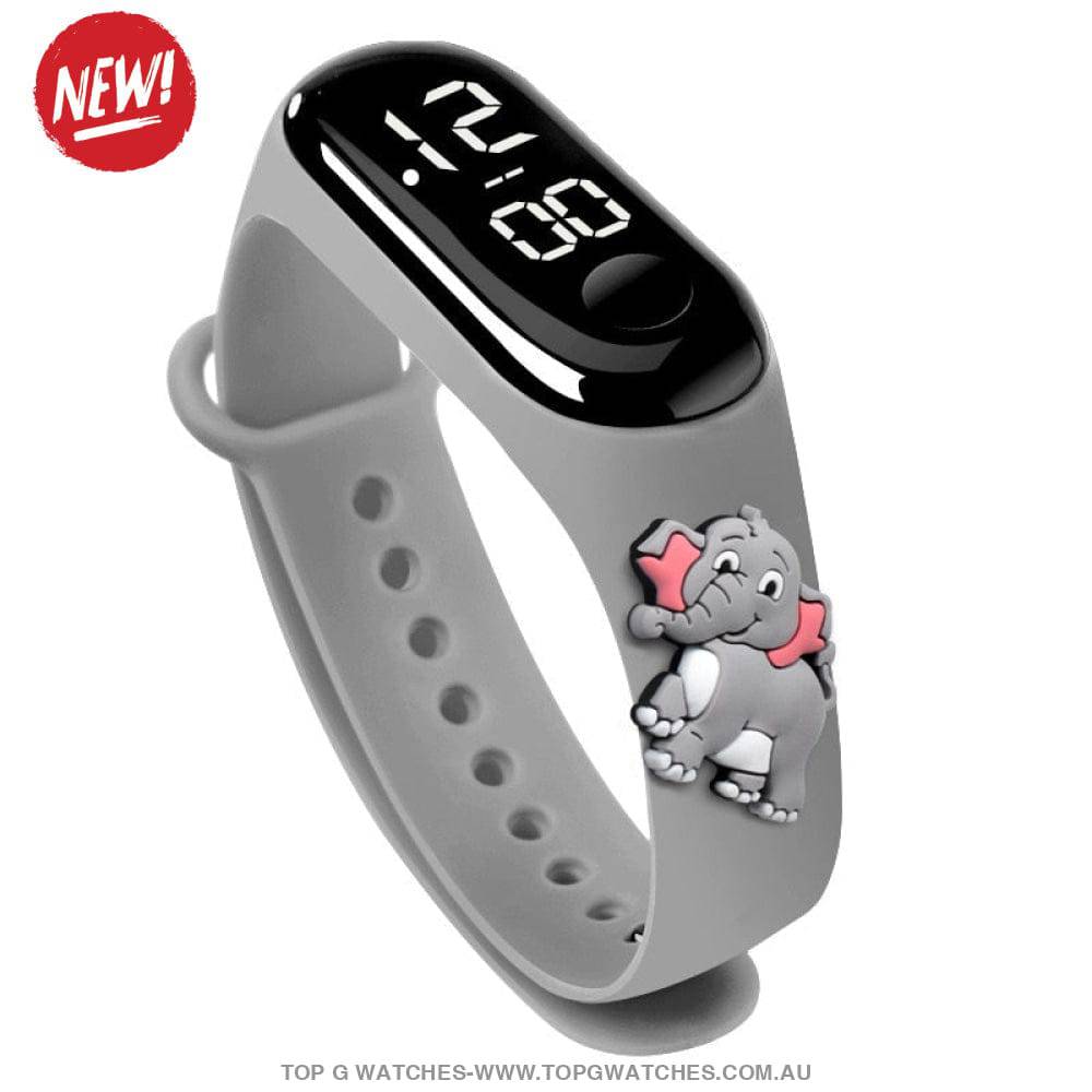 Waterproof Smart Touch Screen Digital Led Cartoon Sports Kid's Watch - Top G Watches