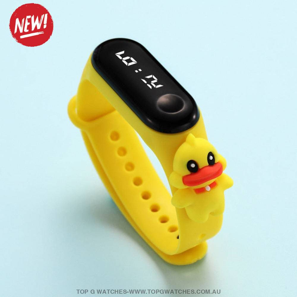 Waterproof Smart Touch Screen Digital Led Cartoon Sports Kid's Watch - Top G Watches
