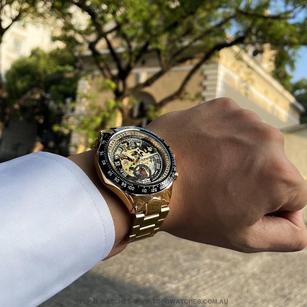 Winner Mechanical Self-Wind Business Casual Design Automatic Watch - Top G Watches