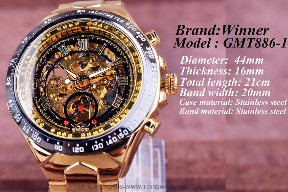 Winner Mechanical Self-Wind Business Casual Design Automatic Watch - Top G Watches