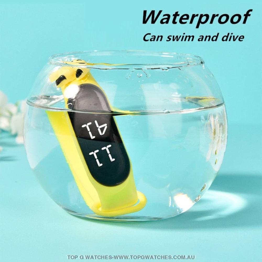 Waterproof Smart Touch Screen Digital Led Cartoon Sports Kid's Watch - Top G Watches
