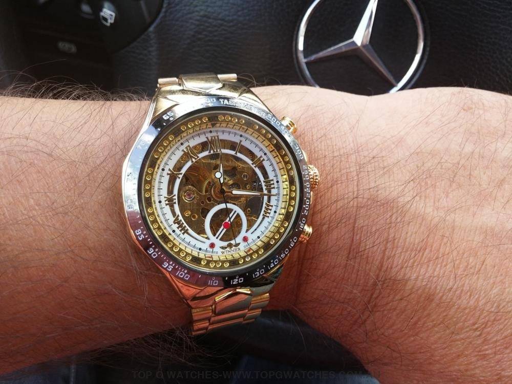 Winner Mechanical Self-Wind Business Casual Design Automatic Watch - Top G Watches