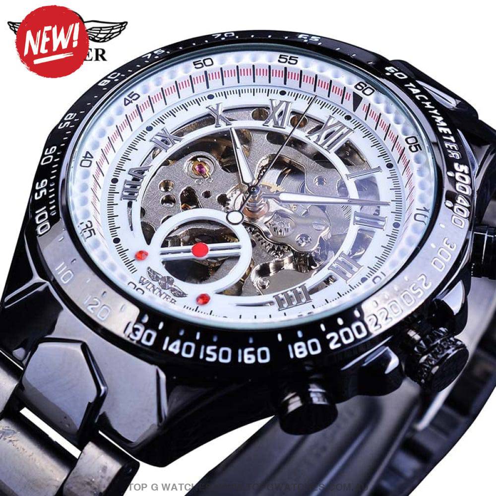 Winner Mechanical Self-Wind Business Casual Design Automatic Watch - Top G Watches
