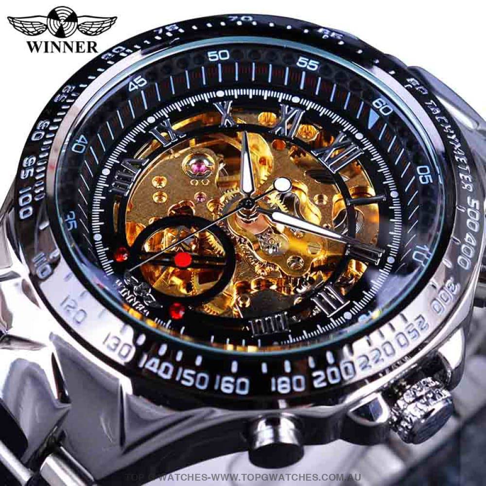 Winner Mechanical Self-Wind Business Casual Design Automatic Watch - Top G Watches