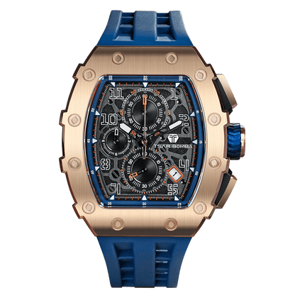 Official TSAR BOMBA Elemental Series TB8204Q – Calendar & Chronograph Watch