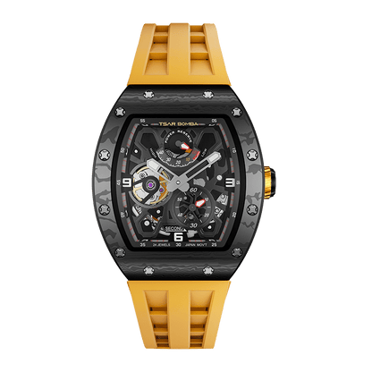 Official TSAR BOMBA Carbon Fibre Ceramic Kinetic Energy Automatic Watch – TB8212