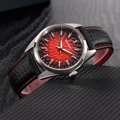 BERNY 2954MP Men's Quartz Dress Watch – Volcanic Dial - Top G Watches