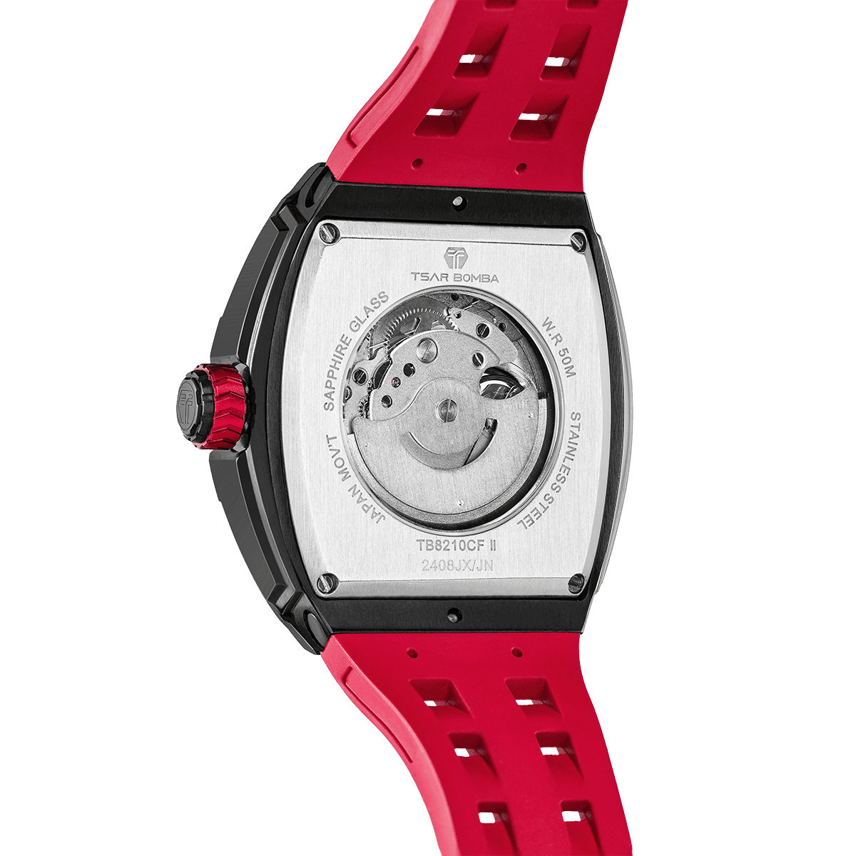 Official TSAR Bomba Carbon Fibre Automatic Kinetic Energy Watch – TB8210CF