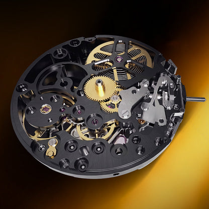 BONEST GATTI BG9014 Carbon Fibre Skeleton Automatic Chronograph Watch