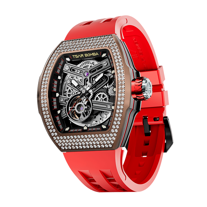 Official TSAR BOMBA TB8218 Atomic Automatic Watch – Interchangeable Collection
