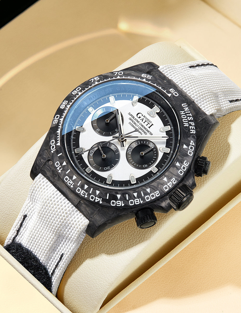 Bonest Gatti BG9010 Carbon Fibre Automatic Chronograph – Sport-Precision Craft - Top G Watches