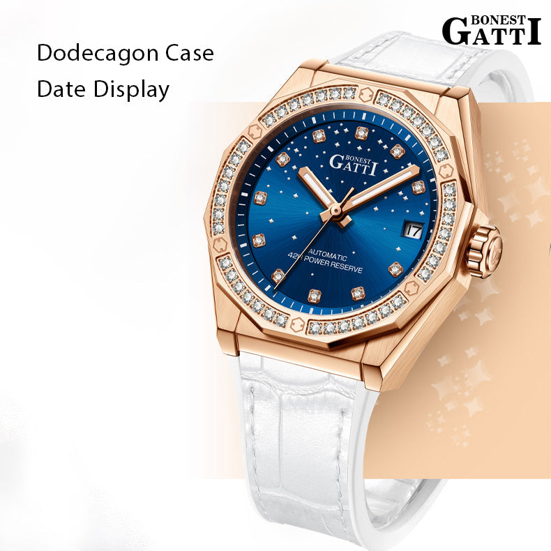Bonest Gatti BG8902 Diamond Bezel – Citizen Automatic Women’s Watch - Top G Watches