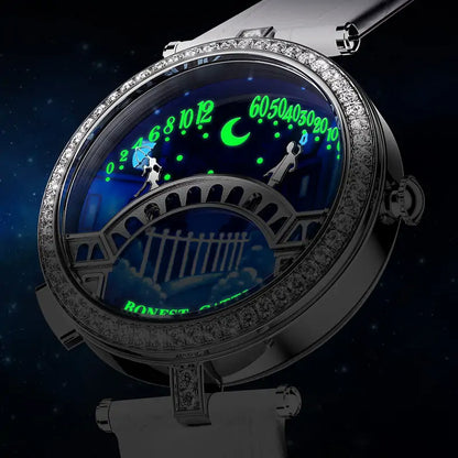 BONEST GATTI BG3004 Pont des Amoureux “Lovers’ Bridge” Animated Ladies Watch