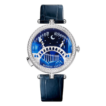 BONEST GATTI BG3004 Pont des Amoureux “Lovers’ Bridge” Animated Ladies Watch