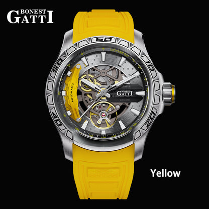 BONEST GATTI BG4005 Skeleton Automatic Men's Sports Watch