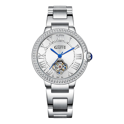 BONEST GATTI BG3006 Ladies Skeleton Automatic Watch – Sapphire Crystal