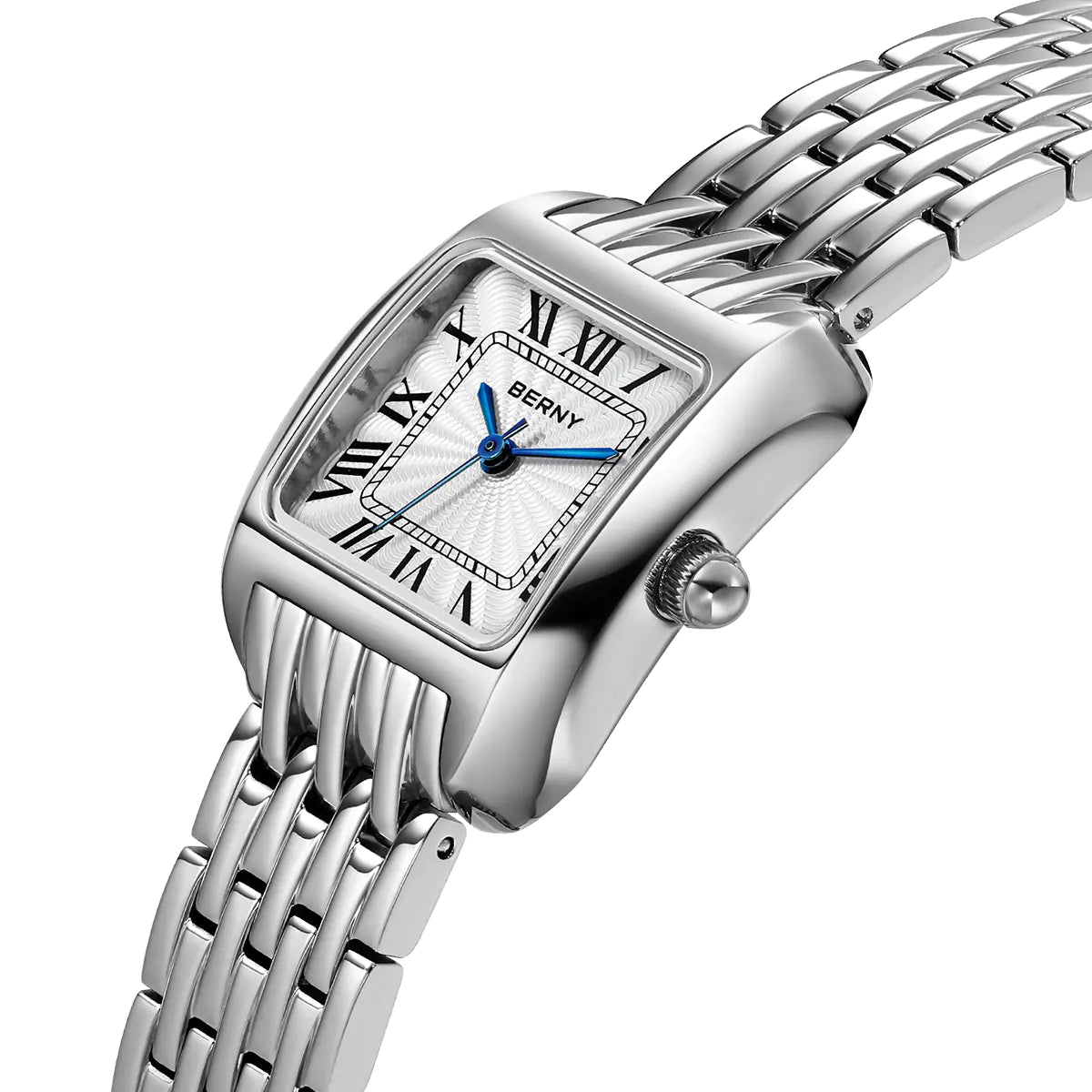 BERNY 2706VLS Women's Square Textured Dial Watch – Japanese Quartz - Top G Watches