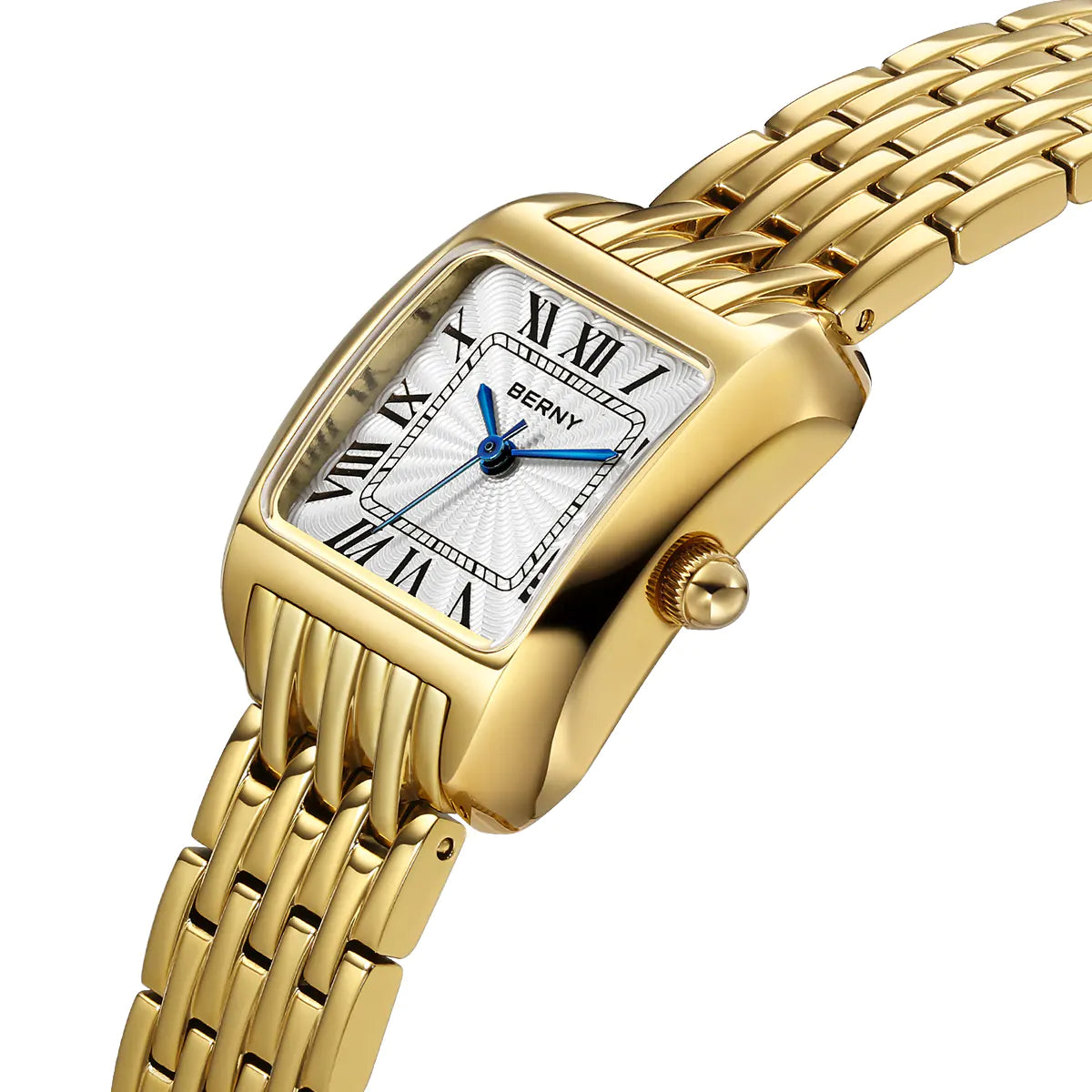 BERNY 2706VLY Women's Gold Square Quartz Dress Watch - Top G Watches