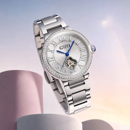 BONEST GATTI BG3006 Ladies Skeleton Automatic Watch – Sapphire Crystal