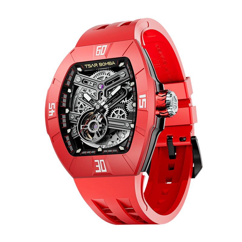 Official TSAR BOMBA TB8218 Atomic Automatic Watch – Interchangeable Collection