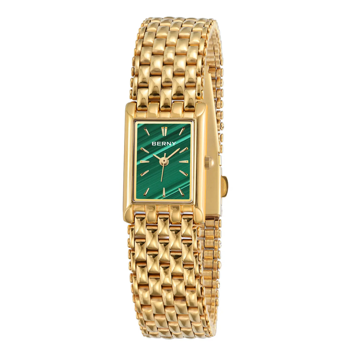 BERNY 2166L Women's Gold Square Dress Watch – Japanese Quartz - Top G Watches