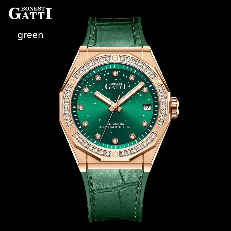 Bonest Gatti BG8902 Diamond Bezel – Citizen Automatic Women’s Watch - Top G Watches