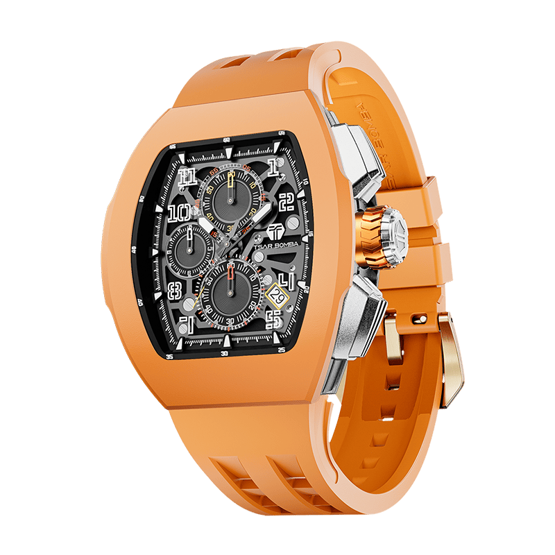 Official TSAR BOMBA – Atomic Interchangeable Luxury Calendar Watch TB8214