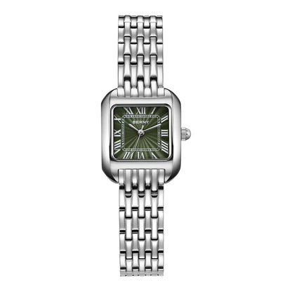 BERNY 2706VLS Women's Square Textured Dial Watch – Japanese Quartz - Top G Watches