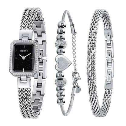 BERNY 2922L Women's Luxury Quartz Watch & Matching Bracelet Set - Top G Watches