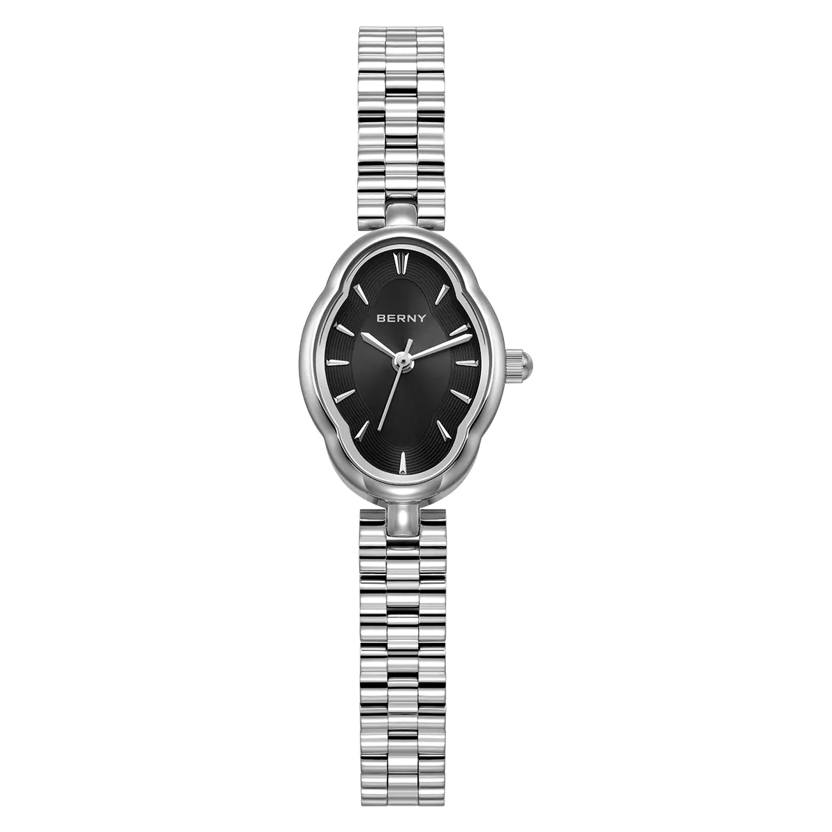 BERNY 2926L Women's Mini Silver Quartz Dress Watch - Top G Watches