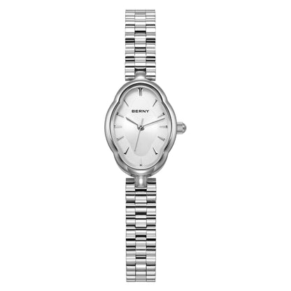BERNY 2926L Women's Mini Silver Quartz Dress Watch - Top G Watches
